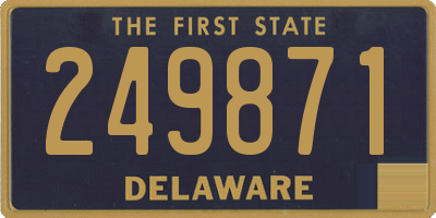DE license plate 249871