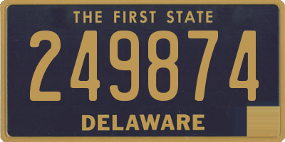 DE license plate 249874