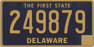 DE license plate 249879