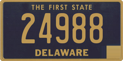 DE license plate 24988