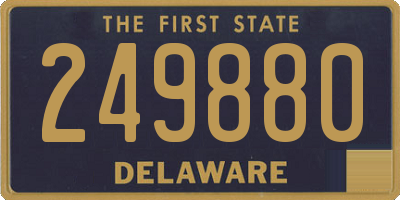DE license plate 249880