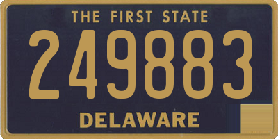 DE license plate 249883