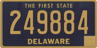 DE license plate 249884