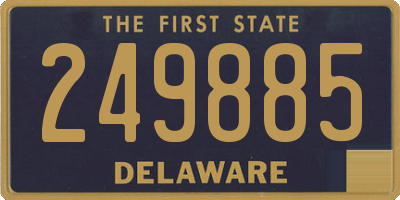 DE license plate 249885