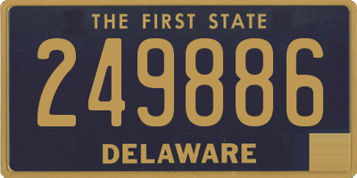 DE license plate 249886