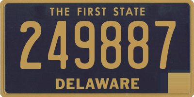DE license plate 249887