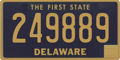 DE license plate 249889