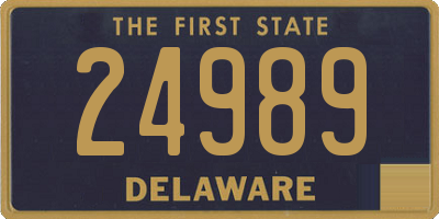 DE license plate 24989