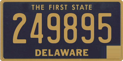 DE license plate 249895
