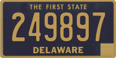DE license plate 249897