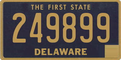 DE license plate 249899