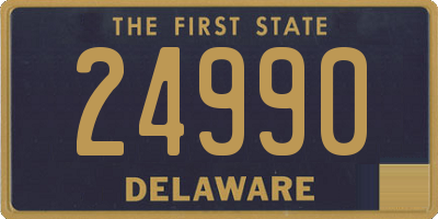 DE license plate 24990
