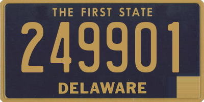 DE license plate 249901