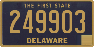 DE license plate 249903