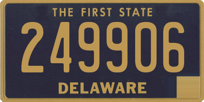 DE license plate 249906