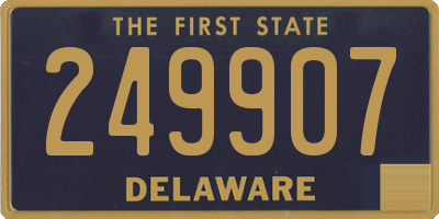 DE license plate 249907