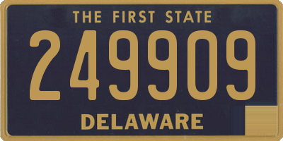 DE license plate 249909