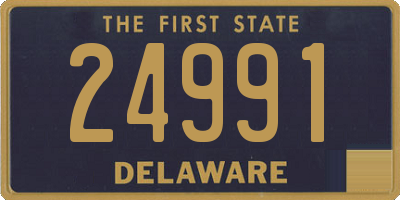 DE license plate 24991