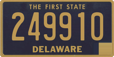 DE license plate 249910