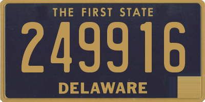 DE license plate 249916
