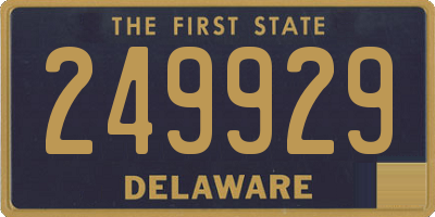 DE license plate 249929
