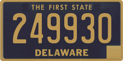 DE license plate 249930