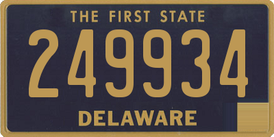DE license plate 249934