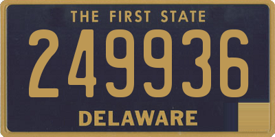 DE license plate 249936