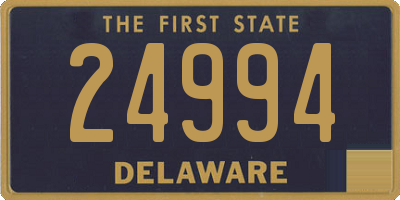 DE license plate 24994