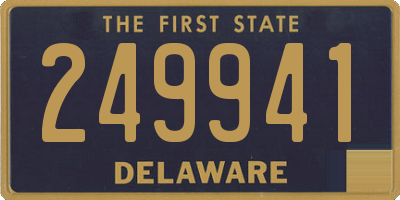 DE license plate 249941