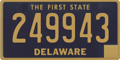 DE license plate 249943