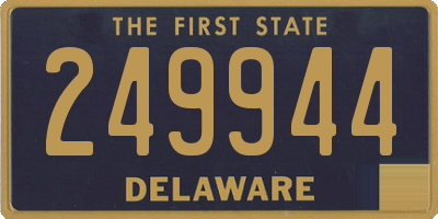 DE license plate 249944