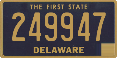 DE license plate 249947