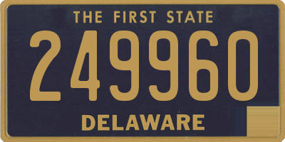DE license plate 249960