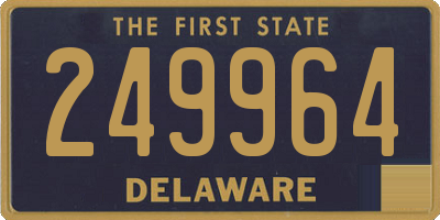 DE license plate 249964