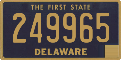 DE license plate 249965