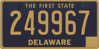 DE license plate 249967