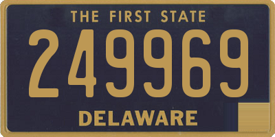 DE license plate 249969