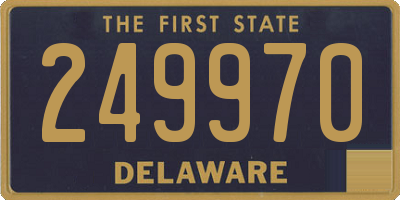 DE license plate 249970