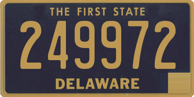 DE license plate 249972