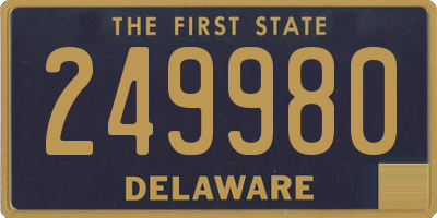 DE license plate 249980