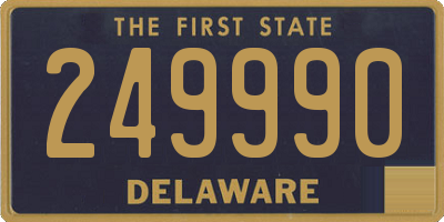 DE license plate 249990