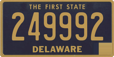 DE license plate 249992