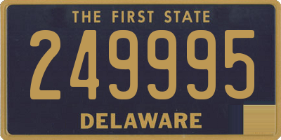 DE license plate 249995