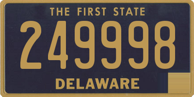 DE license plate 249998
