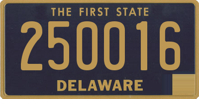 DE license plate 250016