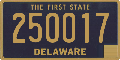 DE license plate 250017