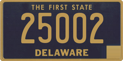 DE license plate 25002