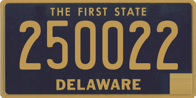 DE license plate 250022