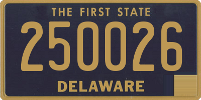 DE license plate 250026